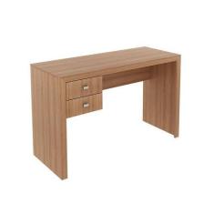 Imagem de Mesa Escritório 2 Gavetas 117X74,5X46,5 Cm Amêndoa - Tecnomobili