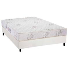 Imagem de Cama Box Casal: Colchão Espuma Luckspuma D33 Supreme + Base Crc Couran