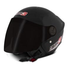 Imagem de Capacete New Liberty Tree Com Viseira Fumê Aberto Preto Brilhante Pro 