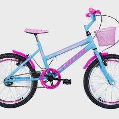 Imagem de Bicicleta Aro 20 Feminina Infantil Quadro Mtb Azul