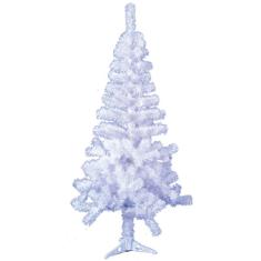 Imagem de Arvore De Natal Branca Com 220 Galhos E Pe De Plastico 1,50M