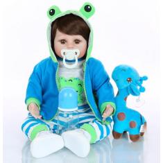 Bebê Reborn Menino 100% Silicone – Hugo – 49cm