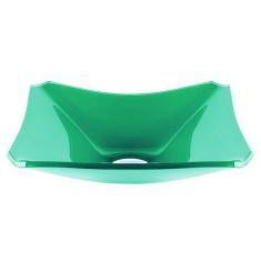 Imagem de Cuba De Vidro Retangular Chanfrada 37cm Verde