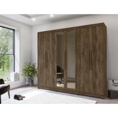 Imagem de Guarda Roupa 06 Portas E 06 Gavetas Enna Com 06 Portas Vidro Reflecta-