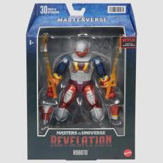 Imagem de Boneco Master of Universe Revelation 17cm Roboto Mattel
