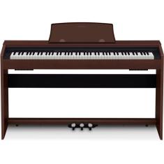 Imagem de Piano Digital Privia Casio PX-770 BN Marrom com Estante