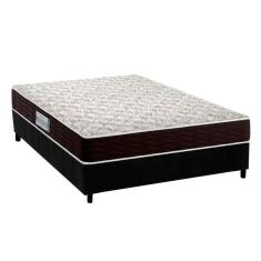 Imagem de Cama Box Casal: Colchão Espuma Probel D33 Advanced + Base crc Suede Black(138x188)