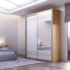 Imagem de Roupeiro Solteiro Com 02 Portas 179 Cm 100% Mdf Dalla Costa