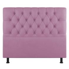 Imagem de Cabeceira Cama Box Casal Nice 140cm Suede Rosa - Abmaza