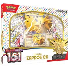 Imagem de Box Pokemon Coleçao 151 Zapdos EX Copag 33355