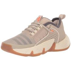 Imagem de adidas Tênis de basquete unissex infantil Trae Unlimited, Wonder Bege/Carbon/Wonder White, 17