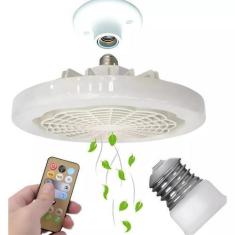 Imagem de Ventilador de Teto Com Led Lâmpada Com Controle Remoto 30W Resfriament