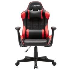 Imagem de Cadeira Gamer Giratória Infantil Stock Car Blume Office Poliuretano (pu) Preto Vermelho Base Rodizio