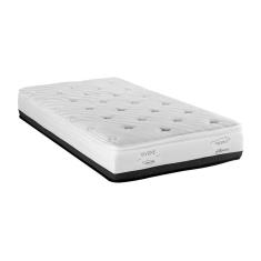 Imagem de Colchão Solteiro Vivere Espuma (25x88x188) Branco e Preto