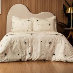 Imagem de Jogo De Lençol Essencialle Queen 4 Peças Sol E Lua