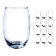 Imagem de 12 Copos De Vidro Bellagio Redondo 450ml Grande Mesa Transp