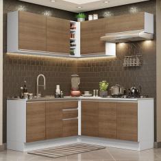 Imagem de Cozinha Completa 349003 Com Armário E Balcão Branco/Rustic