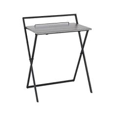 Imagem de Mesa de computador Portátil PC Desk Home Dobrável Pequena Escrita Secretária Sem Instalação Simple Study Sala Secretária com haste de parada, suporte de ferro em forma de X Mesa de trabalho para home