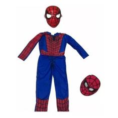 Imagem de Fantasia Infantil Homem Aranha Longo com Músculo e 2 máscaras - SGB Mo