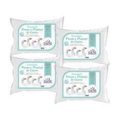 Imagem de Kit 4 Travesseiros Penas e Pumas - Hotelaria - Daune