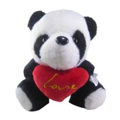 Imagem de Urso Panda Pelucia Romantico Love Coração Fofinho 17Cm - SS