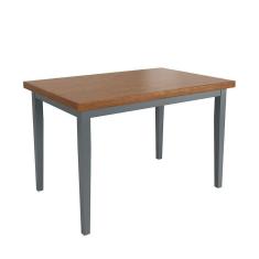 Imagem de Mesa Colors Em Madeira Maciça Retangular 4 Lugares - 120 X 80cm Cinza