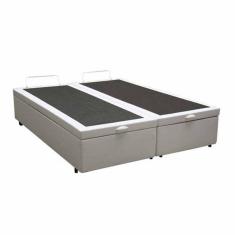 Imagem de Base Box Baú Queen Bipartido sintético 27cmx158cmx198cm