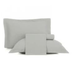 Imagem de Jogo De Cama Solteiro 3 Peças Altenburg Toque Acetinado  Cinza