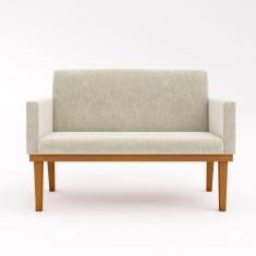 Imagem de Namoradeira Base Reforçada Sofá Confortável ? Balaqui Decor Cor:bege