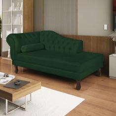 Imagem de Diva Recamier Dora 160cm Lado Direito Suede Verde