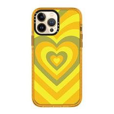 Imagem de Capa de telefone macia de borboleta de coração de amor colorido bonito para iphone 12 13 mini 11 pro max se 2020 7 8 plus 13pro xs max x xr capa, coração amarelo, para iphone 8 plus