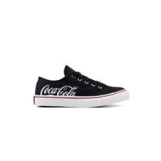 Imagem de Tênis Feminino Coca Cola Shoes Cc2452 Preto/Branco-Feminino