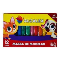 Imagem de Massinha De Modelar 12 Cores 130G Papelaria Escolar Infantil - Filó Mo