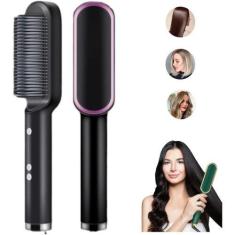 Imagem de Chapinha Alisadora Elétrica De Cerâmica Para Cabelo Alisa E Modela Sem