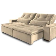 Imagem de Sofá Reclinável 2 Lugares Búzios Espresso Móveis Bege