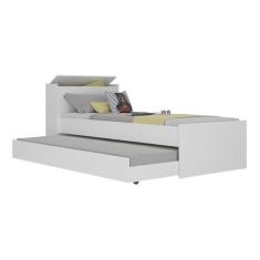 Imagem de Bicama com Baú Embutido para colchão 78x188cm Cookie Multimóveis Bb5009 Branco