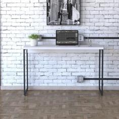 Imagem de Mesa Dynamica 120x50x75cm Branco Chess - Est.preta Branco Chess - Est.preta