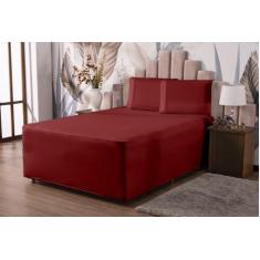 Imagem de Lençol Queen Luva Com Elástico Veste Colchão + Box Conjugado Malha Gel