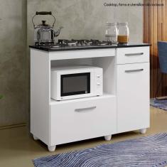 Imagem de Balcao de Cozinha para Cooktop 5 bocas Violeta Branco Kaiki