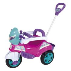 Imagem de Triciclo De Passeio Baby City Menina Com Pedal Buzina Haste Direcionav