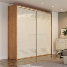 Imagem de Guarda-Roupa Casal 222x238cm Freijó Off White Dalla Costa