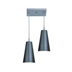 Imagem de Pendente Mini Toquio Duplo Aluminio Grafite