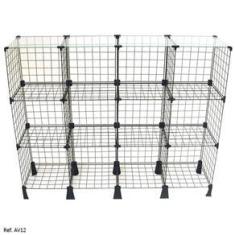 Imagem de Balcão Aramado com Tampo de Vidro 1,20 x 1,00 x 0,30