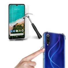 Imagem de Kit Capa Capinha Anti Shock + Película Vidro Xiaomi MiA3 6.08"
