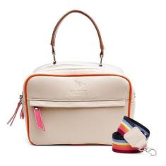 Imagem de Bolsa Feminina Branca C/Alça Compacta Estilosa Via Livre