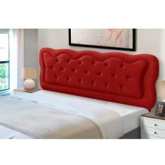 Imagem de Cabeceira Cama Box King Size Estofada Madeira Sofia - D'julia