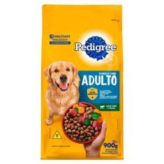 Imagem de Ração Para Cães Pedigree Adultos Sabor Carne E Vegetais 900G