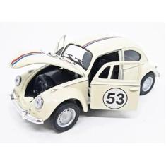 Imagem de Power Toys YUGEN - Miniatura Fusca 53: Carrinho de Ferro com Portas que Abrem e Pneus de Borracha 1:32