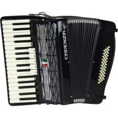 Imagem de Acordeon Cadenza Cd 48/34 48 Baixos 34 Teclas Bk - Preto