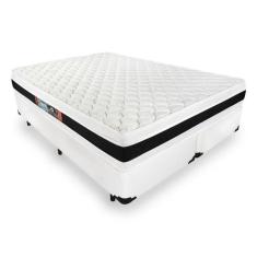 Imagem de Cama Box Super King Preta + Colch o De Espuma D45 - Castor -